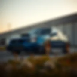 Dynamic exterior view of the 2004 Subaru WRX STI showcasing its aggressive styling