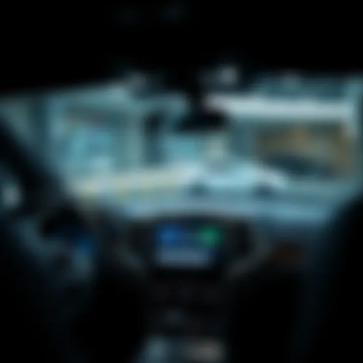Interior dashboard of the 2015 Jeep Grand Cherokee highlighting advanced technology features