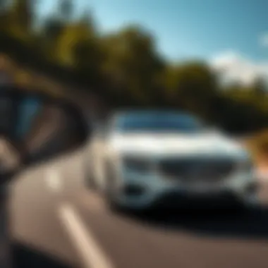 The 2016 S-Class Coupe on the road emphasizing dynamic driving
