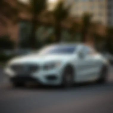 Elegant exterior view of the 2016 S-Class Coupe