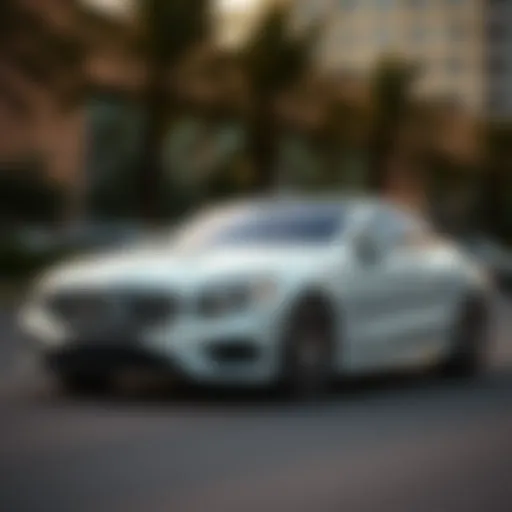 Elegant exterior view of the 2016 S-Class Coupe