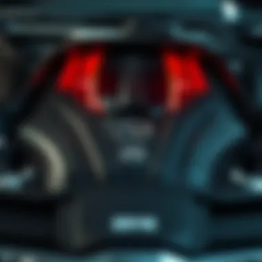 Powerful engine displayed showcasing performance capabilities