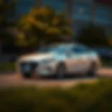 Exterior view of the 2017 Hyundai Sonata Hybrid Limited showcasing its sleek design