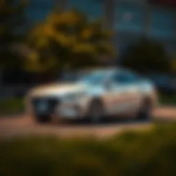 Exterior view of the 2017 Hyundai Sonata Hybrid Limited showcasing its sleek design