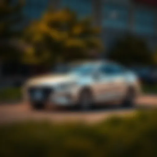 Exterior view of the 2017 Hyundai Sonata Hybrid Limited showcasing its sleek design