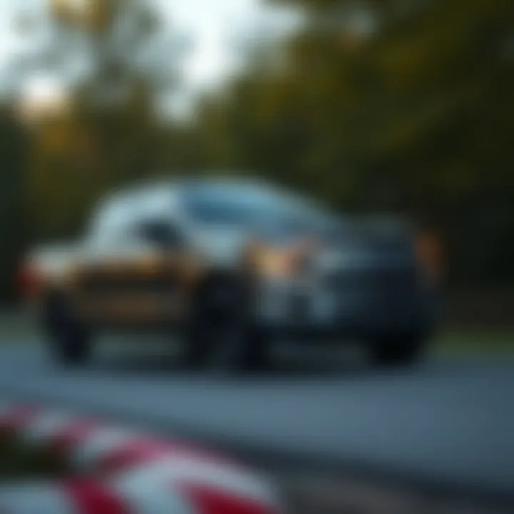 Dynamic performance shot of the 2020 Ford F150 SuperCrew XLT in action