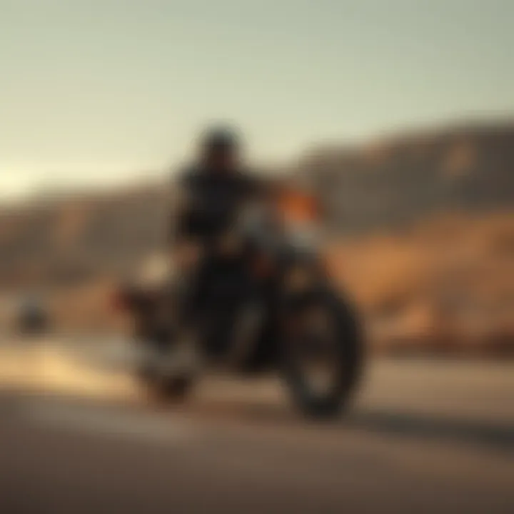 Rider Experience with the Sportster 1200 Rider experiencing the exhilarating performance of the Sportster 1200 on an open road.