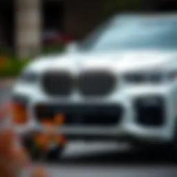 Front view of the 2022 BMW X5 xDrive40i M Sport showcasing its sleek design