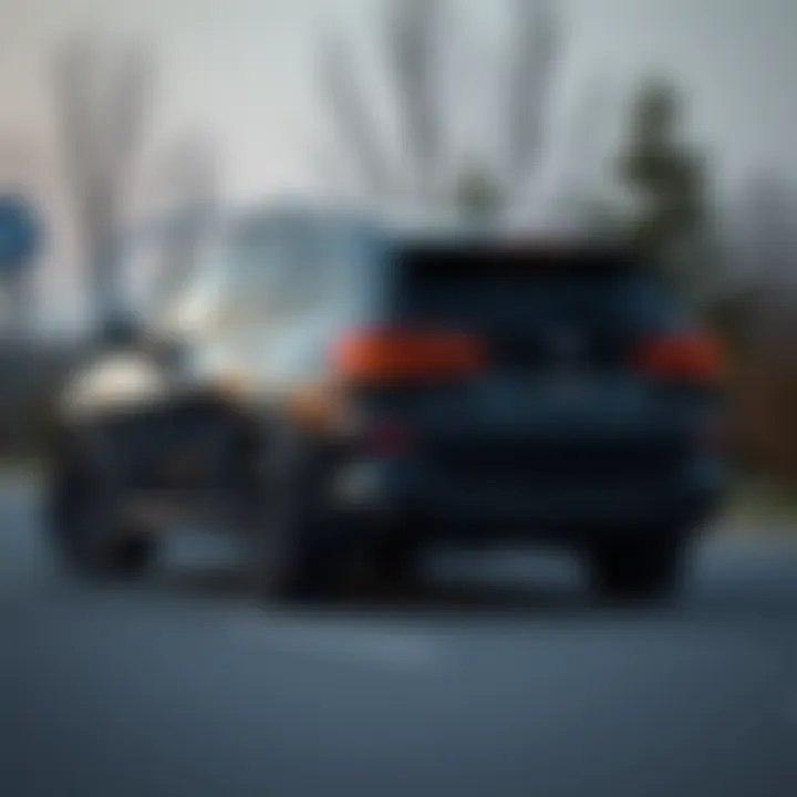 Sporty Aesthetics of the 2022 BMW X5 xDrive40i M Sport Rear view of the 2022 BMW X5 xDrive40i M Sport illustrating sporty aesthetics