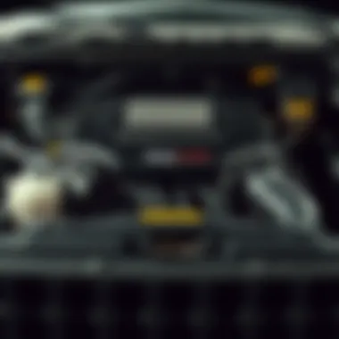 Engine specifications diagram for the 2000 Jeep Cherokee Limited