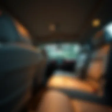 Interior layout highlighting comfort and technology features