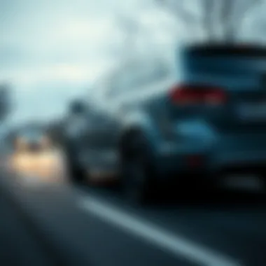 Performance of the Dodge Journey in Action Dodge Journey SUV on the road