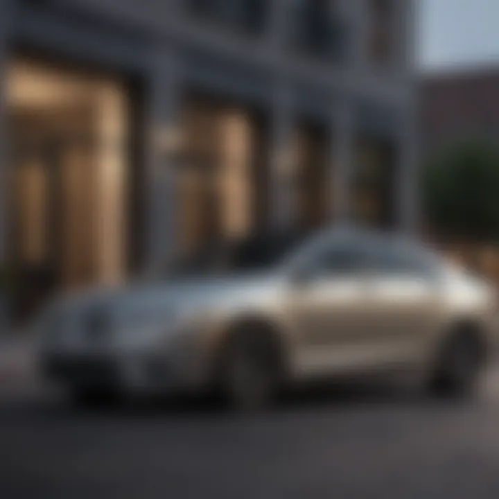 Exterior view of a Lincoln MKZ showcasing its sleek design