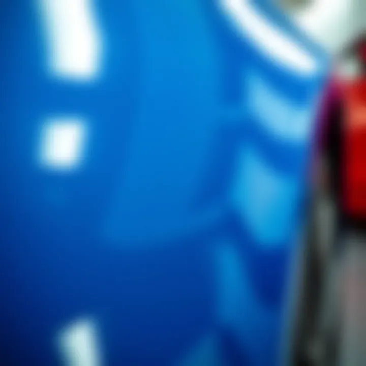 Glossy Finish After Buffing A well-maintained vehicle showcasing a glossy finish