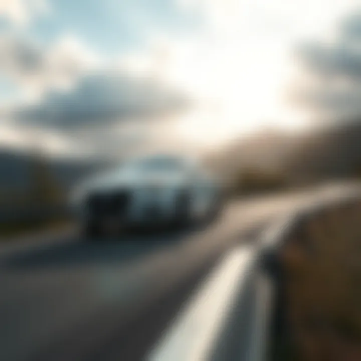 Dynamic Driving Experience of the Audi A3 2.0 T Quattro Driving experience of the 2016 Audi A3 2.0 T Quattro on a scenic road, illustrating its handling.