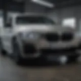 Showroom display of BMW used cars