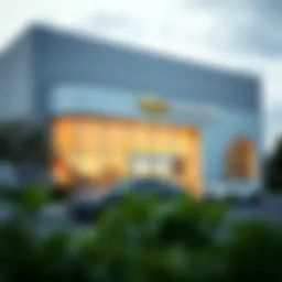 Exterior view of Boyd Automotive showcasing its modern design
