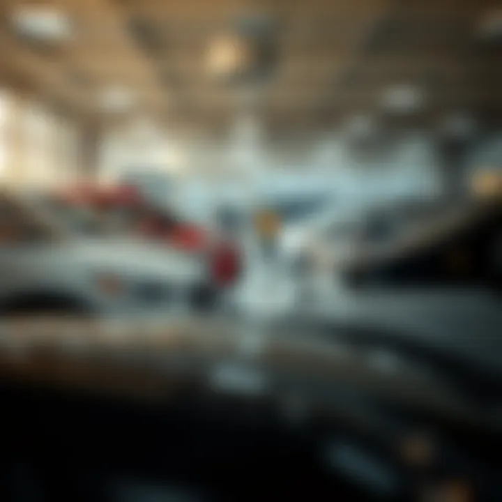 Showroom displaying a variety of vehicles available at Boyd Automotive