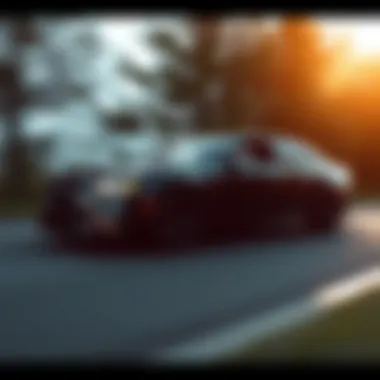 Chrysler 300 SRT8 in motion on the road