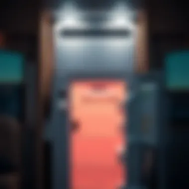 Electric refrigerator with display in modern RV