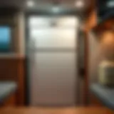 Propane refrigerator installed in an RV