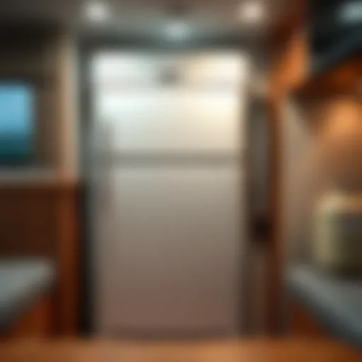 Propane refrigerator installed in an RV
