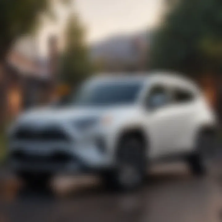 Toyota RAV Hybrid showcasing exterior design