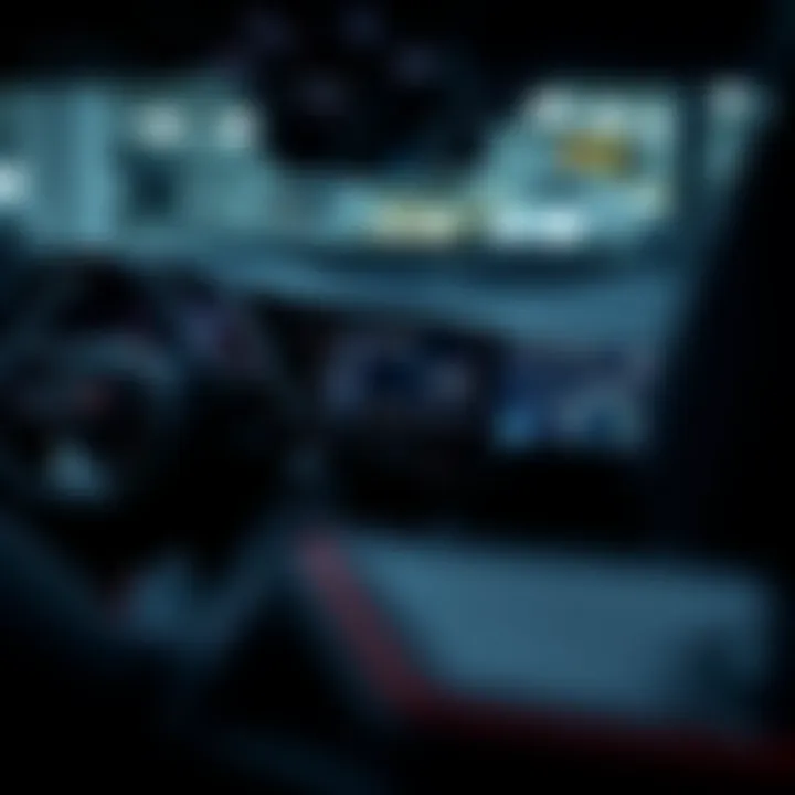 Advanced Interior Technology of the 2019 Corvette Interior view of the 2019 Corvette highlighting advanced technology