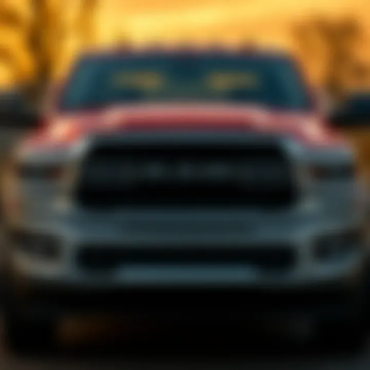 Dynamic Design of the 2019 Ram 2500 Front view of the 2019 Ram 2500 showcasing its robust design