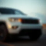 Exterior view of the 2021 Jeep Grand Cherokee Laredo showcasing its rugged design