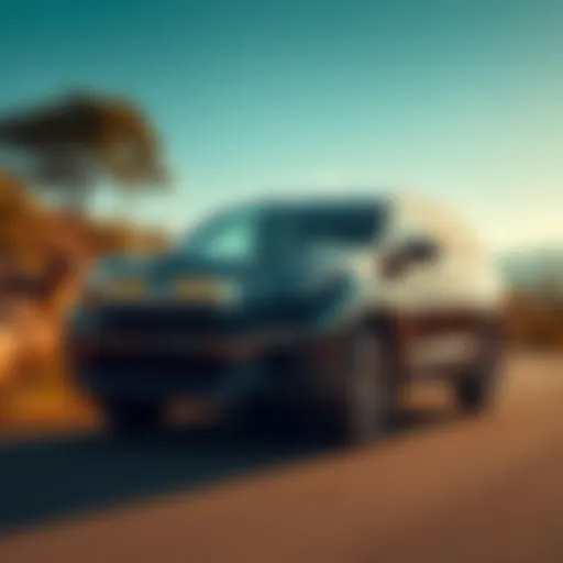 Honda Pilot parked on a scenic road showcasing its elegant design