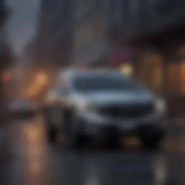 Safety Features of the GMC Terrain SLE Safety features display of the 2019 GMC Terrain SLE emphasizing its performance