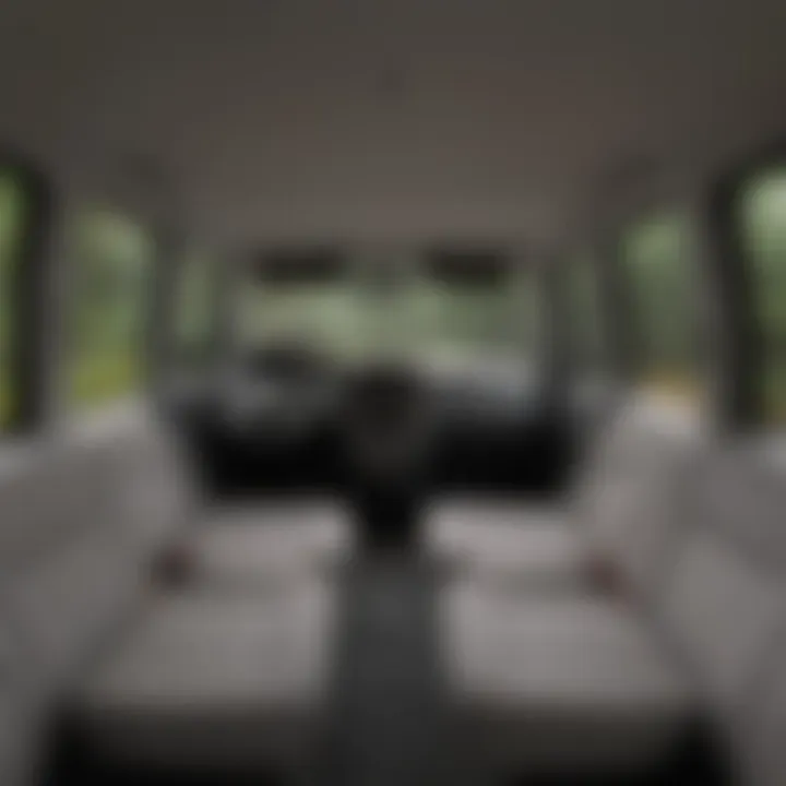 Interior layout of the Chevrolet Astro Cargo Van highlighting its spacious cargo area