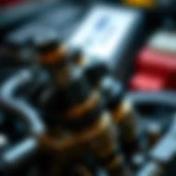 Visual representation of fuel injector parts