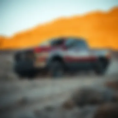 Dodge Ram 2500 Performance on Rugged Terrain Dodge Ram 2500 in action on a rugged terrain