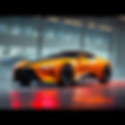 A futuristic edge vehicle showcasing innovative design elements