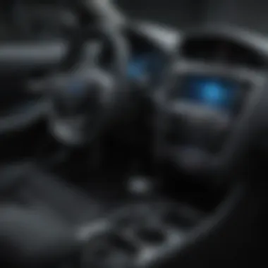 Close-up of Subaru WRX interior showcasing technology