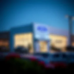 Exterior view of a Ford dealership in Warrensburg MO