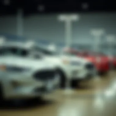 Showcase of Ford Models at the Dealership A showcase of various Ford models available at the dealership