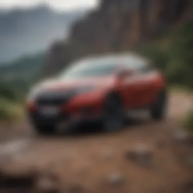 Powerful Honda HR-V on rugged terrain