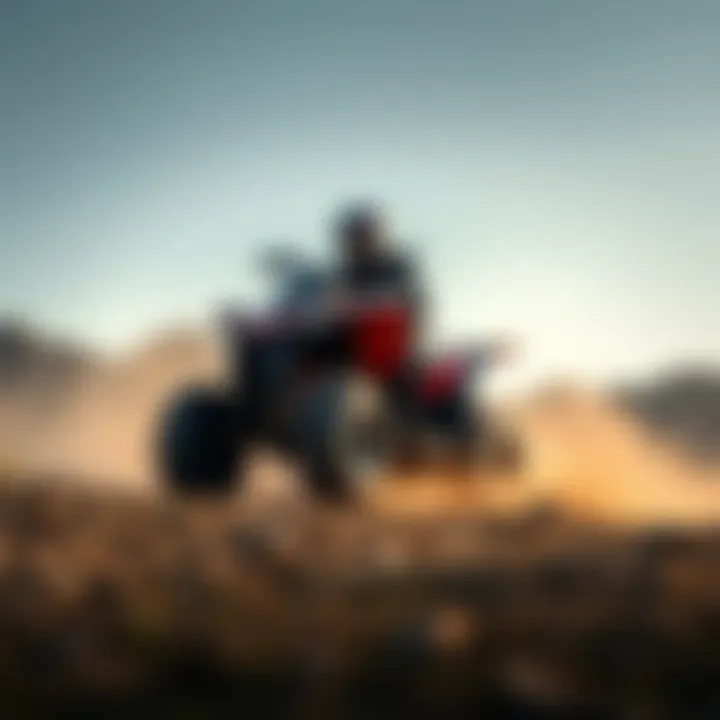 2020 Polaris Outlaw 50 in Action 2020 Polaris Outlaw 50 in action on rough terrain