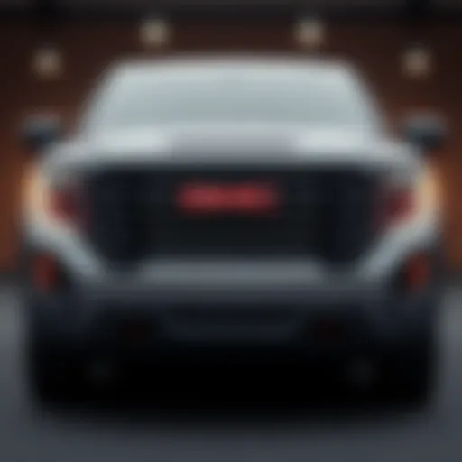 Front view of the 2022 GMC Sierra Regular Cab showcasing its bold grille and modern design.