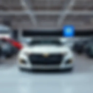 Showroom interior showcasing various car models