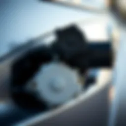 Detailed view of Subaru Outback driver side window motor