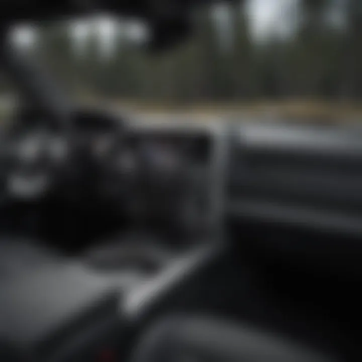 Interior view of a Dodge Ram truck highlighting features