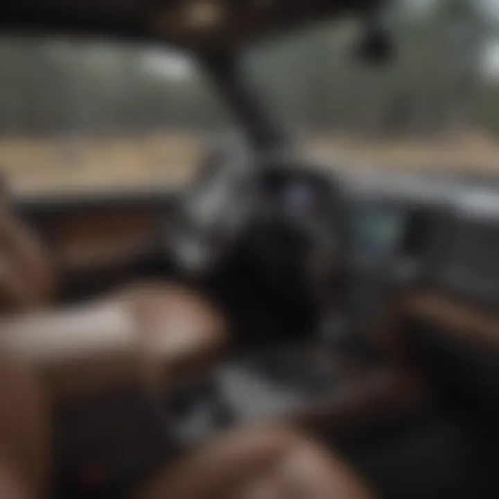 Interior of Dodge Truck Laramie highlighting advanced technology