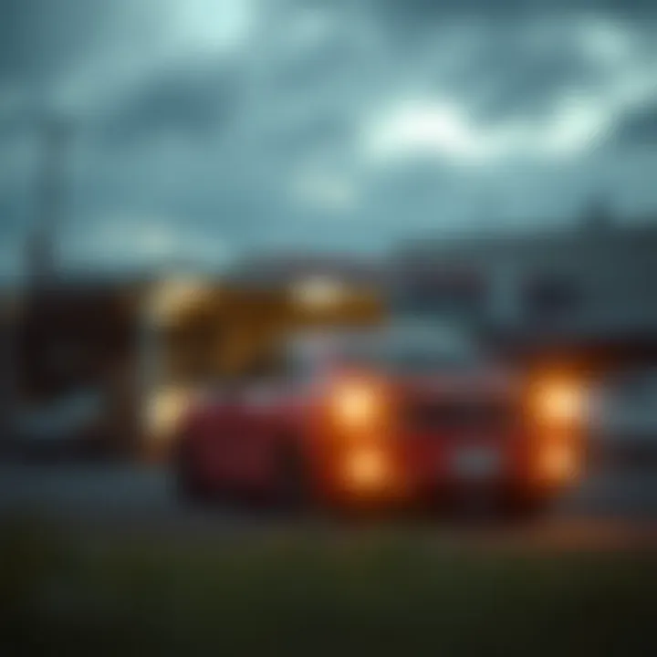 Environmental considerations for storing a non-running car outdoors