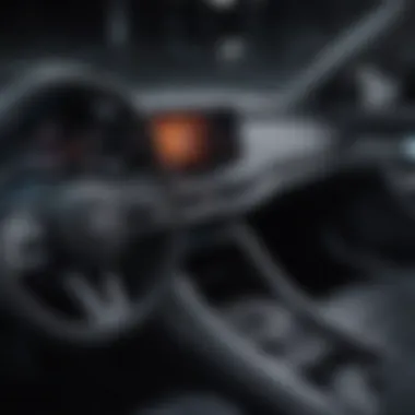 Innovative Technology in Electric Crossover Interiors Interior of an electric crossover with advanced technology