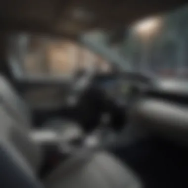 Interior features of the Toyota Prius emphasizing technological advancements