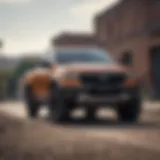 Front view of the new Ford Ranger showcasing its bold design